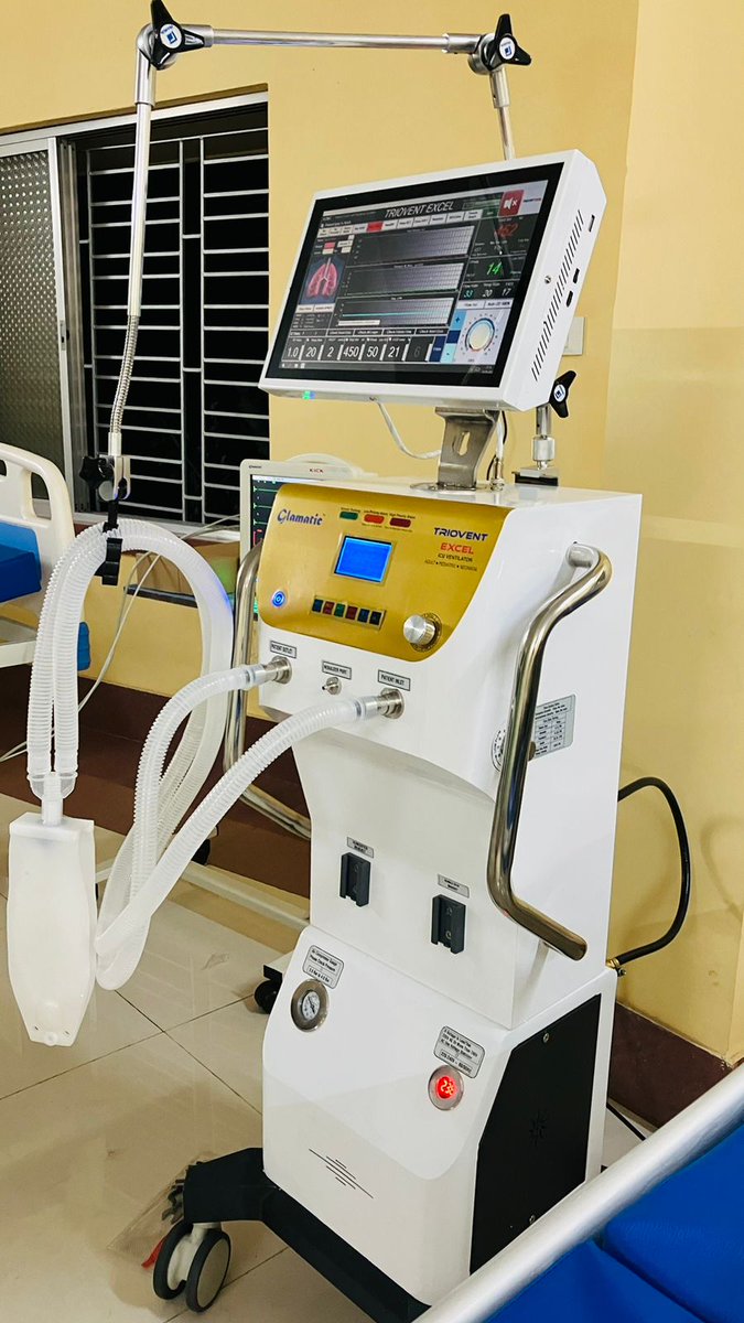 GlamaticPharma's tweet photo. GLAMATIC TRIOVENT EXCEL ICU UNIVERSAL VENTILATOR

Newly launched
#GlamaticTrioventExcelICUVentilator

#glamaticpharmaceuticals #Glamatic #universalventilator #ICUVentilator #TrioventExcel https://t.co/J0gYzZzkeC