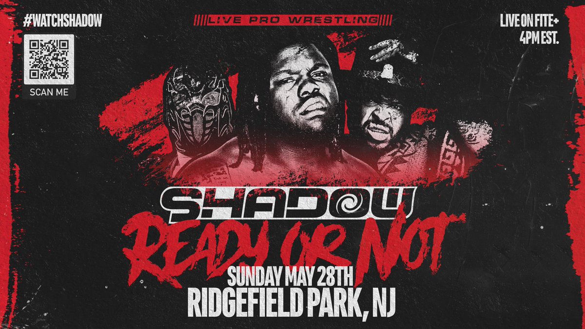 WatchShadowLive's tweet image. 1️⃣ Day Away… ⏰🩸

#WatchSHADOW LIVE on @FiteTV+

🎟️: shadowron.eventbrite.com
🖥️: tinyurl.com/watchshadow