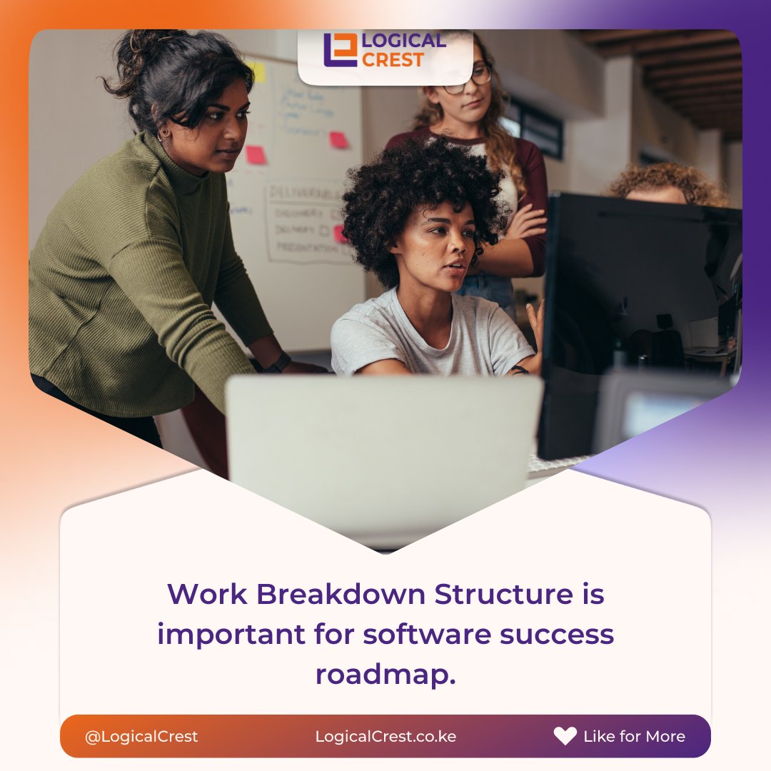 🧩 Need a roadmap for software project success? Work Breakdown Structure (WBS) a trusted guide. It breaks down projects into smaller tasks and subtasks, improves communication and ensures alignment among all stakeholders. #businesssense #ProjectSuccess #softwaredevelopment
