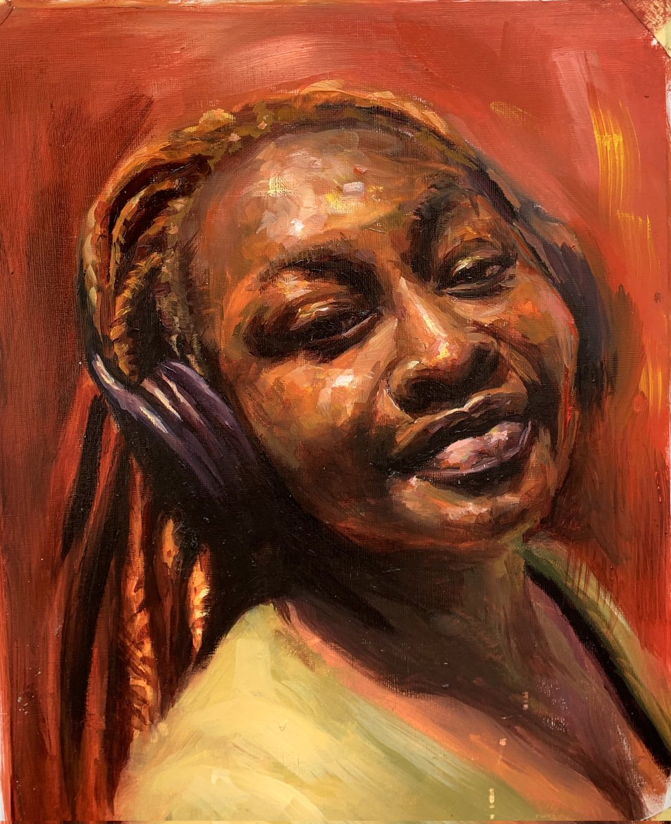 ChidimmaNwafor_'s tweet photo. Both oil paintings on canvas https://t.co/aJO0tydB8e