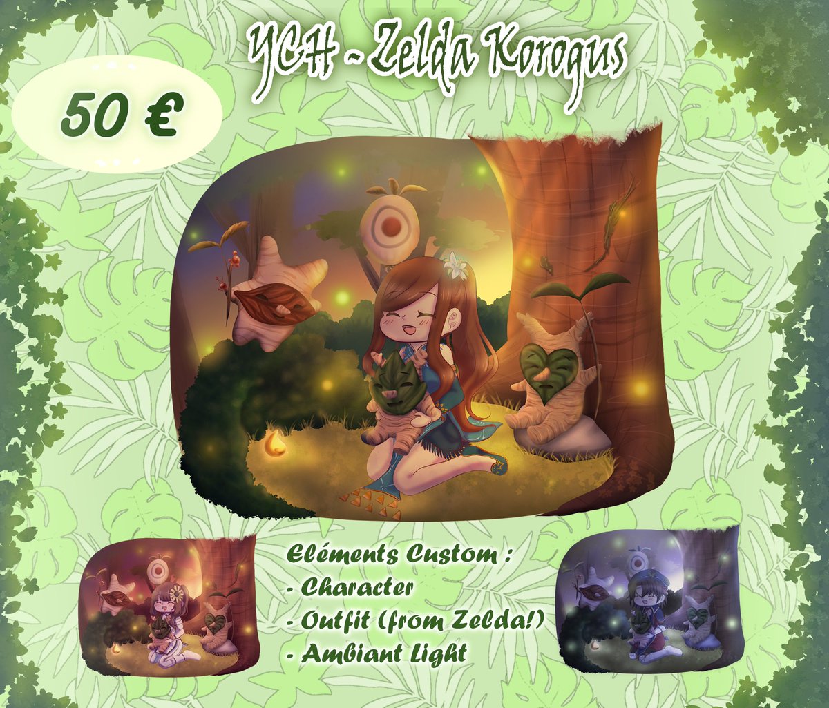 YCH - Zelda Korogus

👛 Prix : 50 €

Éléments personnalisable :
👤Personnage
👗Tenue (provenant des jeux Zelda)
☀️Ambiance Lumineuse

Waitlist : bit.ly/listeme

ko-fi.com/emethyste/comm…

#vtuberfr #commisionsopen #ychcommissions