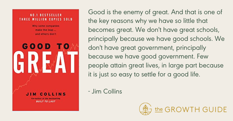 IAmClintMurphy's tweet photo. Good to Great
by Jim Collins

Lessons:

• Be the hedgehog
• Build a momentum flywheel
• Right people on the bus in the right seats https://t.co/A5olkuYXxQ