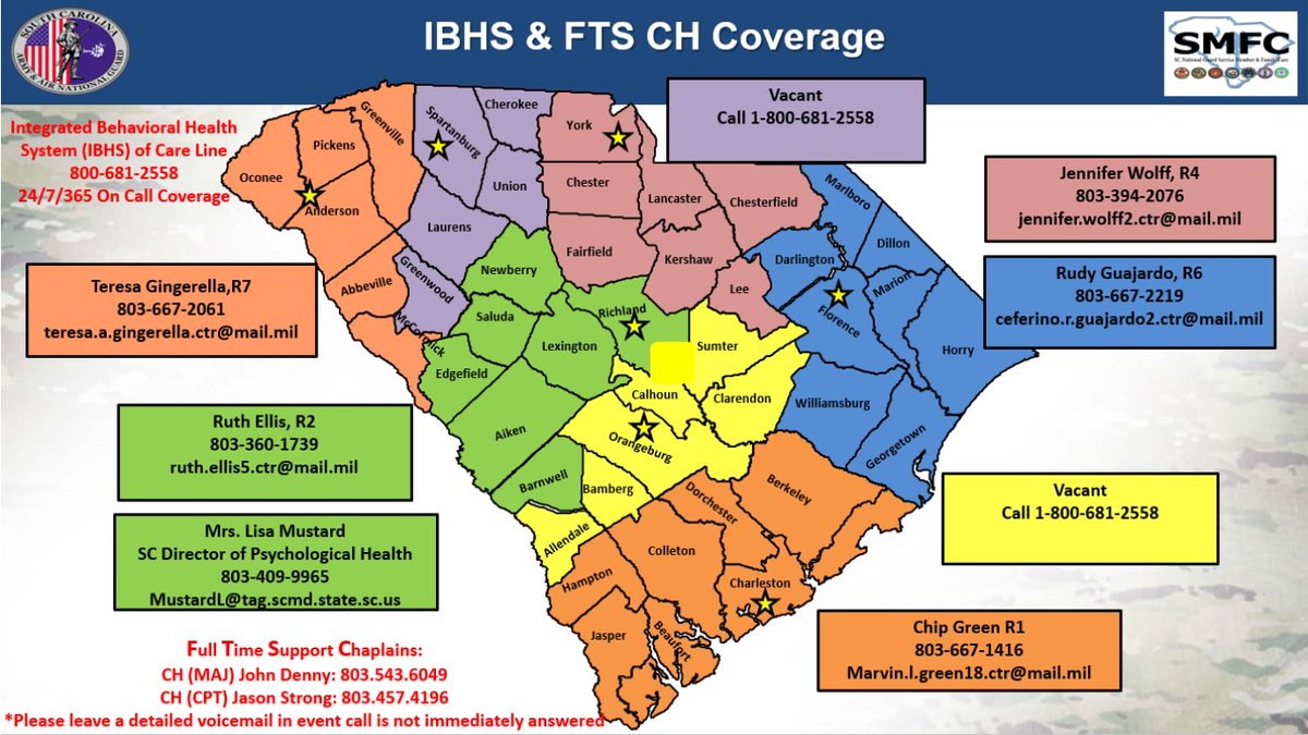 Integrated Behavioral Health System near you and full time support Chaplains. Services for Guard members and their Families.