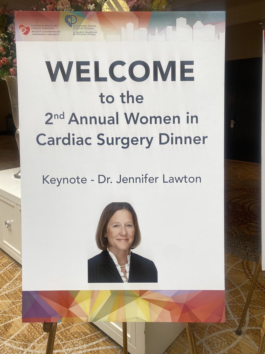 Last night, we held the 2nd Annual CSCS Women In Cardiac Surgery dinner. It was an amazing evening. Dr Jennifer Lawton from Johns Hopkins was our guest speaker and she was introduced by CSCS President Elect @OuzounianMD. A new tradition is well underway! #CSCS2023 #CSCP2023