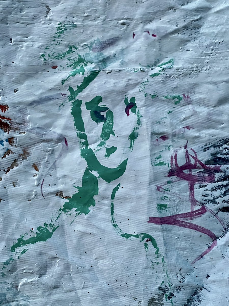swimdeep's tweet photo. mixed materials on a Dacron sail
#michaelornstein
#functionalartradio
#marisimichaello
#handpaintedradio https://t.co/s0tmzMwLaU