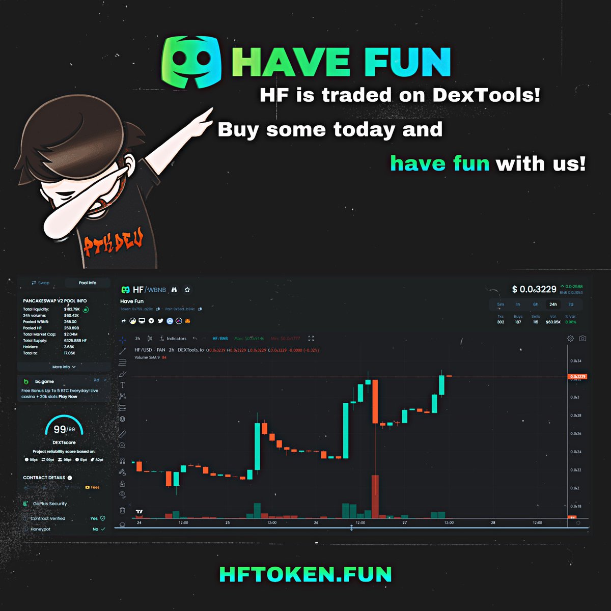 HAVE FUN token tweet media