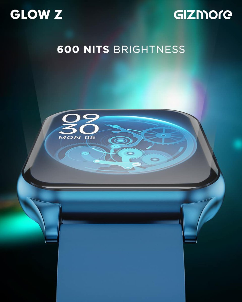 gizmoreindia's tweet image. See the world in a new light: 600 Nits Brightness illuminates your screen for an unmatched visual experience.

#glowzforgenz #smartwatch #featuresandbenefits