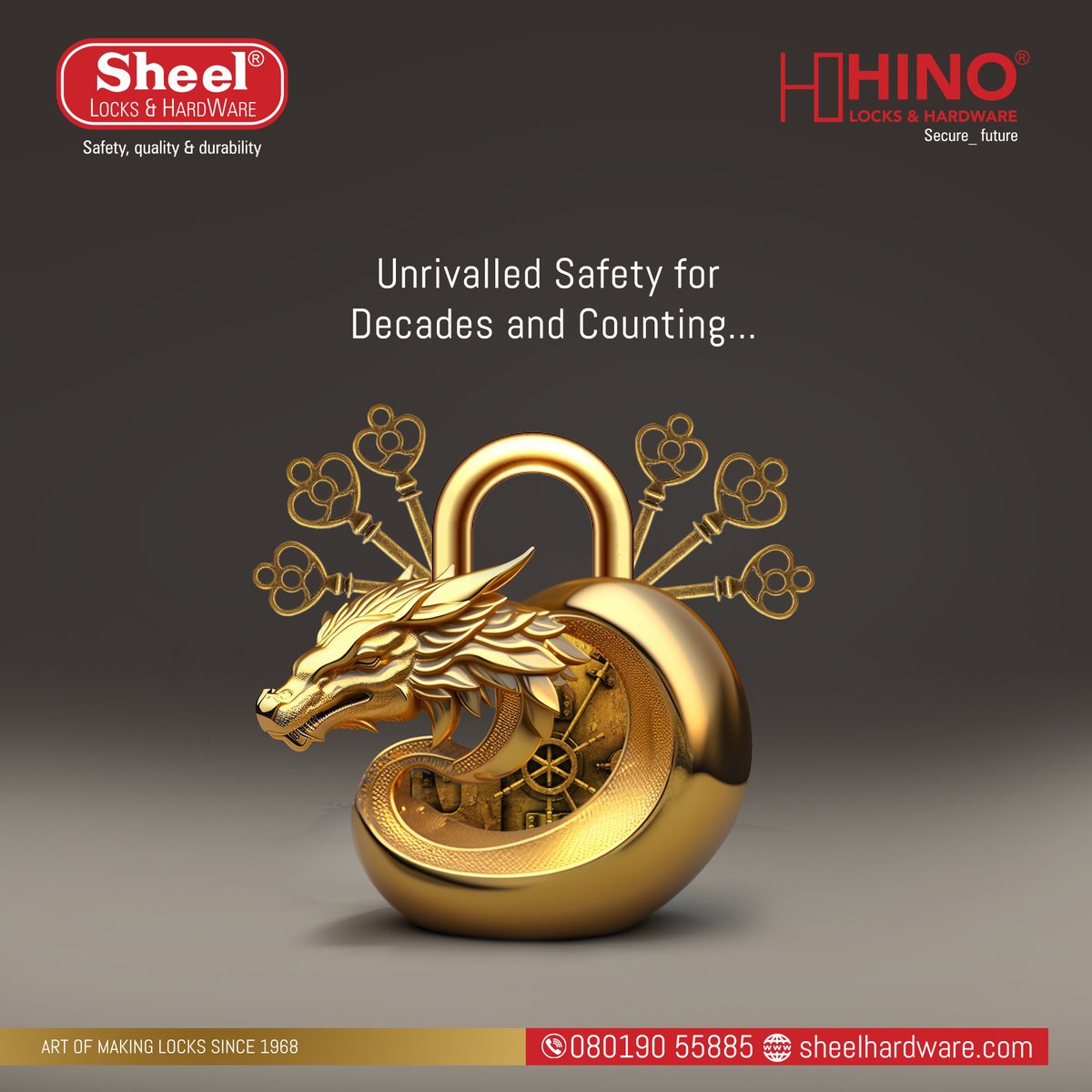 Sheel Lock has a long history of being a reputable brand in the security sector with a reputation for quality and dependability.

#doorlocks #doorhandles #doors #doorhardware #locks #doorhandlefactory #smarthome #homesecurity #sheelhardware #sheellocks #Hyderabad