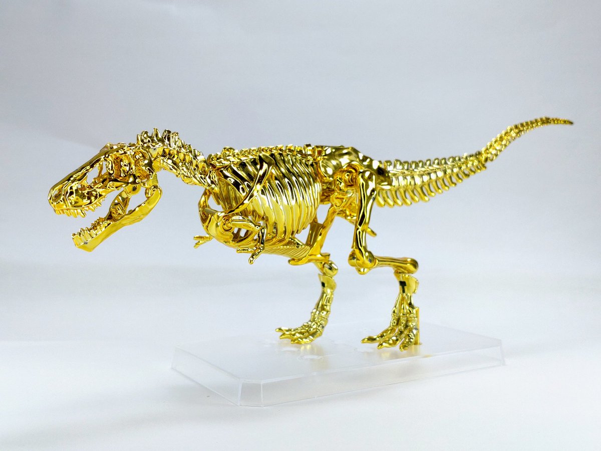 キャラパキ 厚い プラノサウルス ティラノサウルス ゴールド キャラパキ 厚い プラノサウルス ティラノサウルス ゴールド