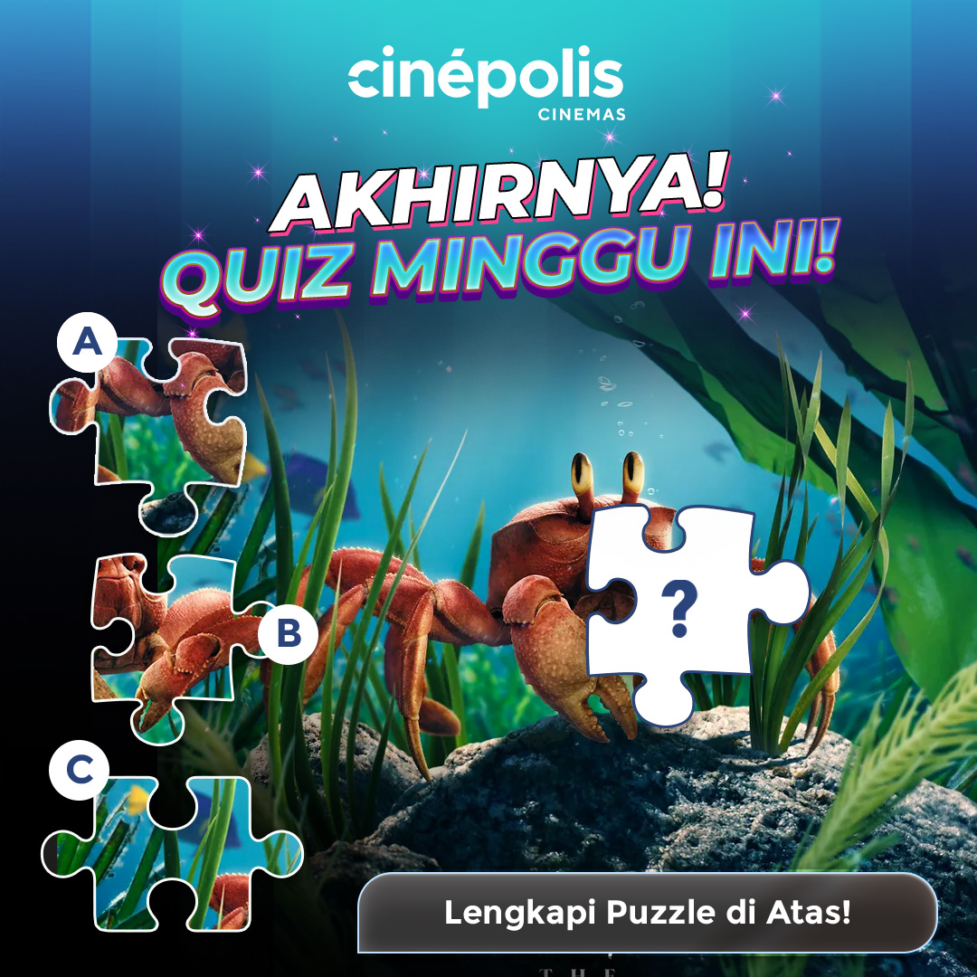 cinepolisID's tweet photo. Mau TIKET NONTON GRATIS dari Cinépolis Cinemas? Yuk follow @cinepolisID, RT tweet ini &amp; reply pertanyaannya.

5 pemenang akan mendapat masing-masing 2 tiket nonton!

🎉 Pemenang minggu lalu: @sibucinweghorst @ogebhoddob @nayasandika @ragistadwi @VeryDifa🎉

#CinepolisQuiz https://t.co/3Ni9JjN97a