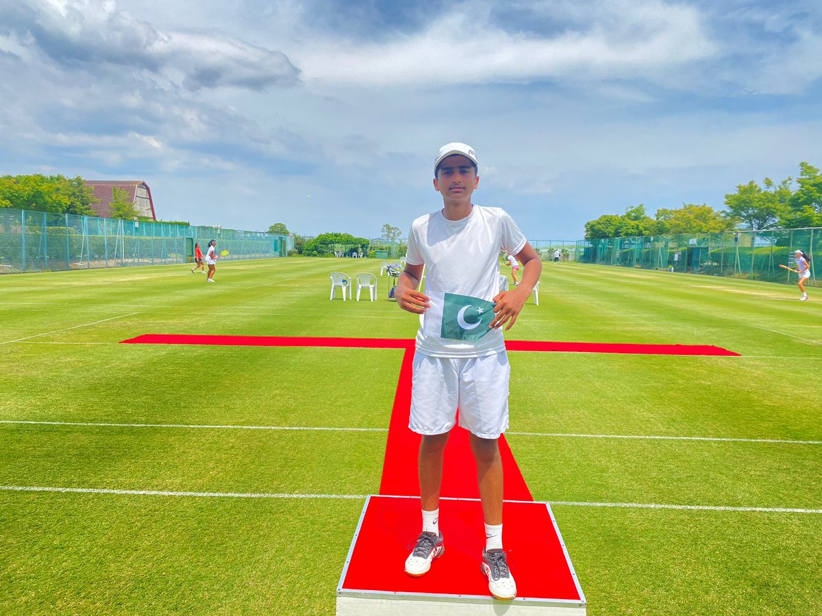 Super proud of @pkAceTennis player Hamza ali rizwan for winning the doubles title @wimbledon 14 and under Asian qualifying championships in Japan 🏆
Thanks to @BARD_foundation @IbexPakistan @HappilacPaints @Sports_BoardPB for their continuous support 🙏