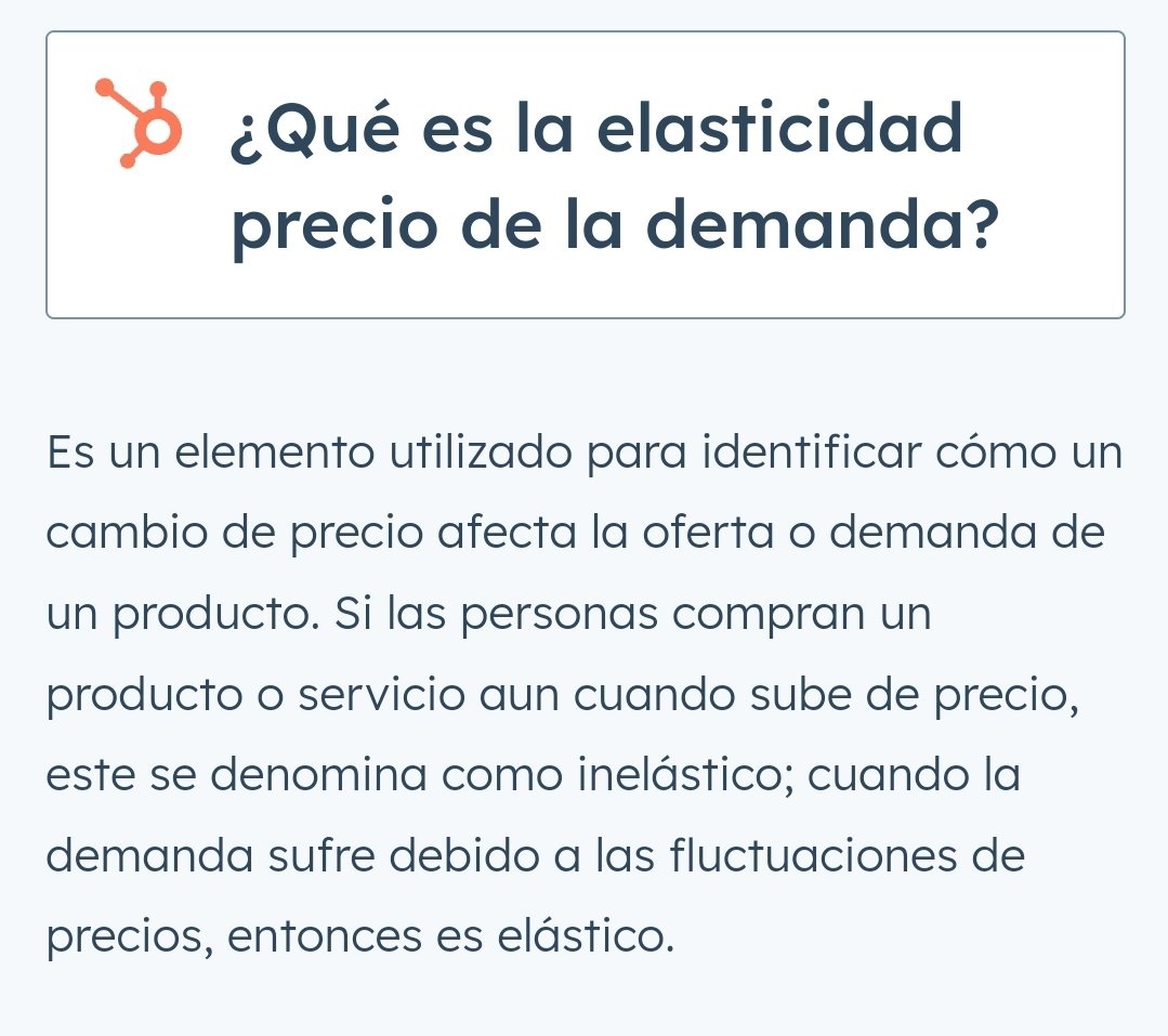 HeverCastroB's tweet photo. Algo muy importante en la economía y que se toma en cuenta para la formación de los precios, es la ELASTICIDAD PRECIO DE LA DEMANDA.

¿Hasta dónde puede un comercio o empresa subir el precio de un producto o servicio sin afectar negativamente su rentabilidad? 🤔

[Hilo] 🧶

1/19 https://t.co/zYNpJn8CDK