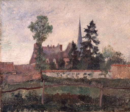 The Church and the Farm at Eragny, Pissarro