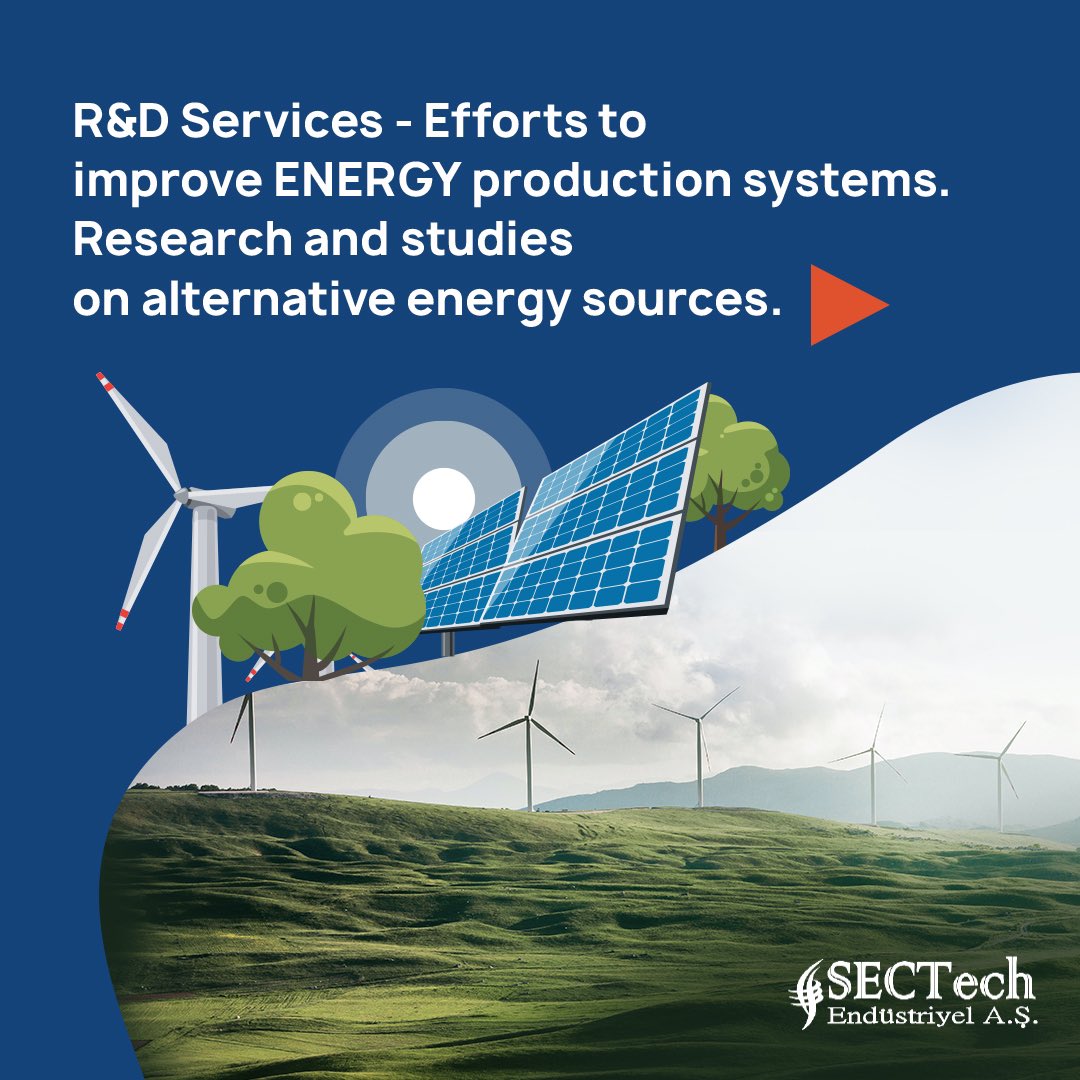 sectechendustri's tweet image. R&amp;amp;D Services - Efforts to improve ENERGY production systems. - Research and studies on alternative energy sources.

Contact for detailed information 📩

#Sectech #Industrial #Engineering #WaterCoolingSystem #Electricity #Mechanical #PumpStation #HeatExchanger