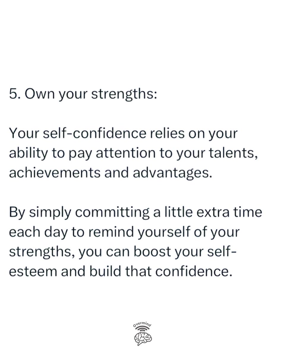 overmind01's tweet photo. 5. Own your strengths; https://t.co/VKjsWyeAaS