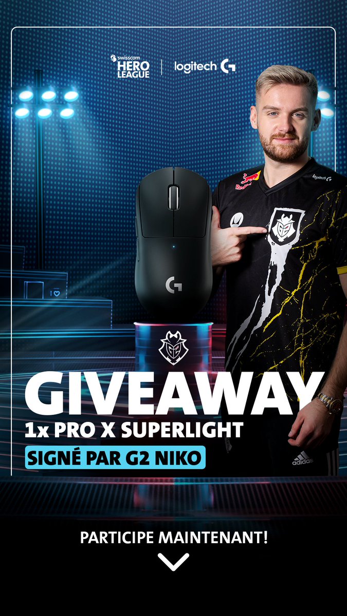 Florian Schaufelberger (@b2cspirits) on Twitter photo Pour cette grande finale CSGO de la #SwisscomHeroLeague sur les coups de 15:00, nous vous faisons gagner un prix d'exception ! Une souris Logitech dédicacée pour le joueur Niko dans le chat durant le stream ! 📺twitch.tv/swisscomgaming……
<a href="/Swisscom_Gaming/">Swisscom Gaming</a>
<a href="/LogitechGDE/">Logitech G DE 🇩🇪 🇦🇹 🇨🇭</a> Pour cette grande finale CSGO de la #SwisscomHeroLeague sur les coups de 15:00, nous vous faisons gagner un prix d'exception ! Une souris Logitech dédicacée pour le joueur Niko dans le chat durant le stream ! 📺twitch.tv/swisscomgaming……
<a href="/Swisscom_Gaming/">Swisscom Gaming</a>
<a href="/LogitechGDE/">Logitech G DE 🇩🇪 🇦🇹 🇨🇭</a>