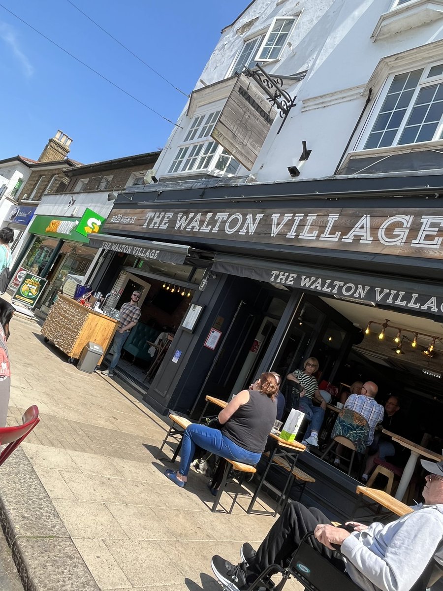 Delicious food and drink on the high street today .. @WaltonVillage #squidybakes #welovewalton