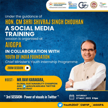ravikarkara's tweet photo. #MeraMadhyaPradesh Leading #DigitalSkills #CMYIP
contributing to the #DigitalIndian vision of Hon @narendramodi JI Hon @ChouhanShivraj Hon Min @Rajeev_GoI Ji #9YearsOfModiGovernment
3rd Session Training over 10,000 young professionals under the guidance of HON.
@CMMadhyaPradeshSH @ChouhanShivraj, a SOCIAL MEDIA TRAINING by @AIGGPA with @Youth2047 for CM's Youth Internship Programme @CMYIP_ @Connect_Lokesh @SinghalSailesh
Thanks to Global Expert @ravikarkara & CoFounder @IND2047
@gopalkagarwal @khushsundar @sharibhashmi @rickykej @TheVikasKhanna @elonmusk @lindayacc @NandanNilekani @karlmehta @pbillore141 @anandmahindra