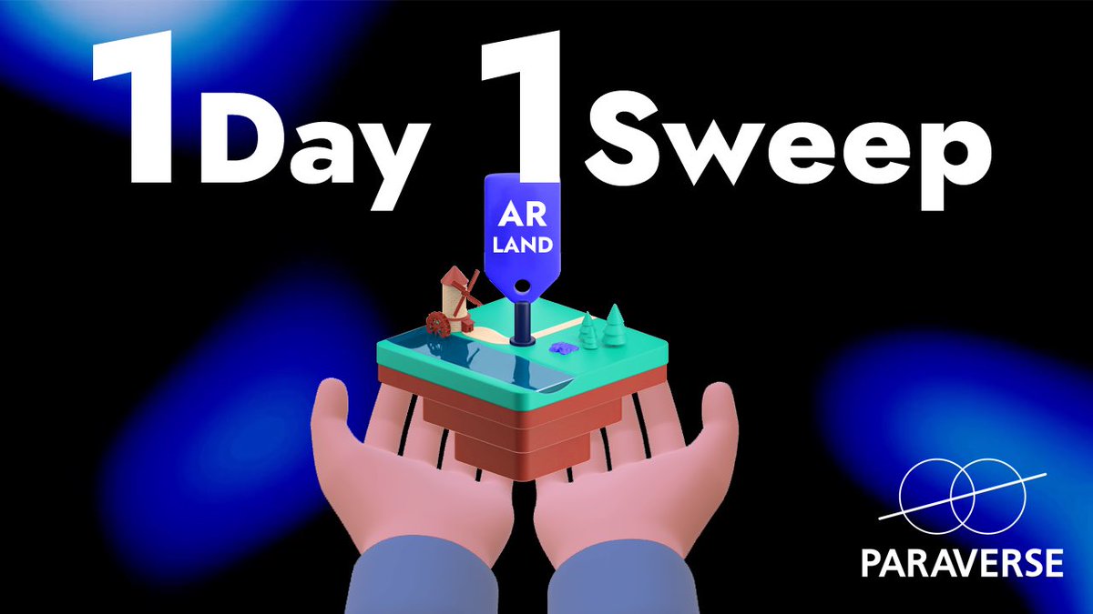 We will rise to the No. 1 company in the AR industry.

Every single day = We will  Sweep the paraverse floor.

opensea.io/collection/par…