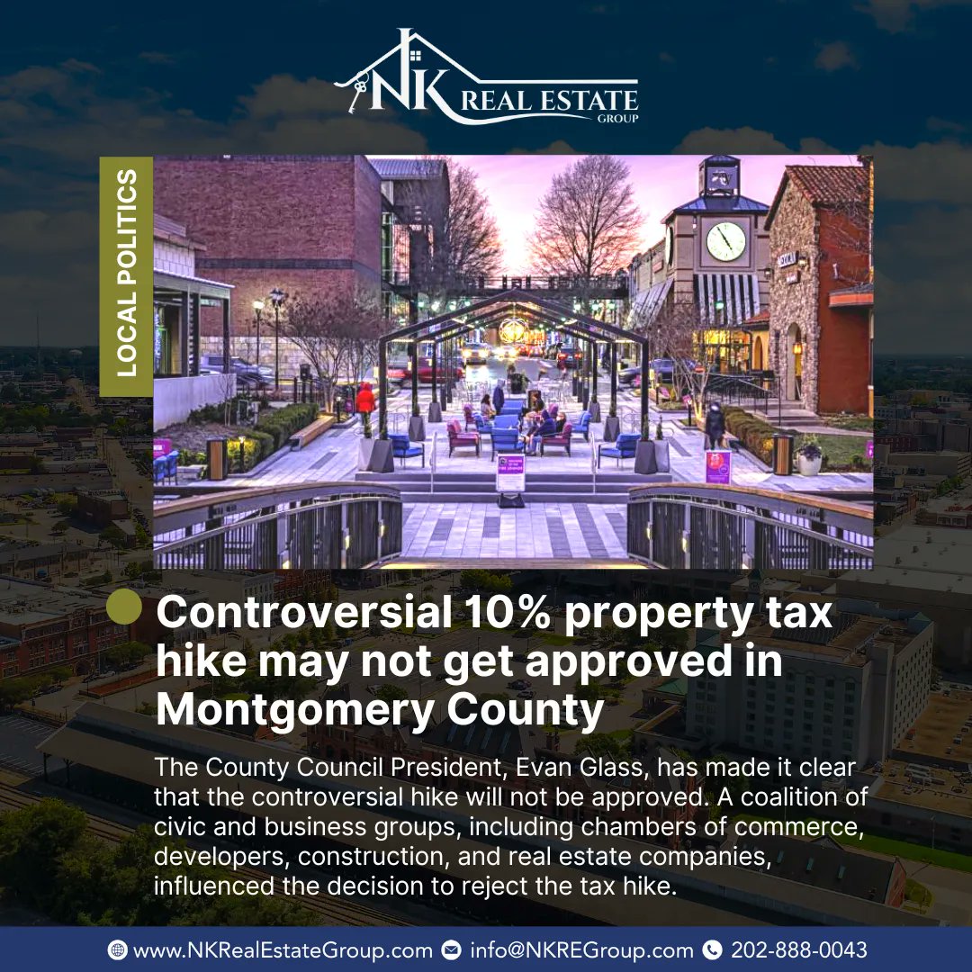 The fate of the controversial 10% property tax hike in Montgomery County hangs in the balance.💸

 #MontgomeryCountyTaxHike #MCPSFunding #PropertyTaxIncrease #BudgetChallenges #EducationFinance #TeacherSupport #StudentServices #LocalTaxPolicies #BudgetDecisions #MontgomeryCounty
