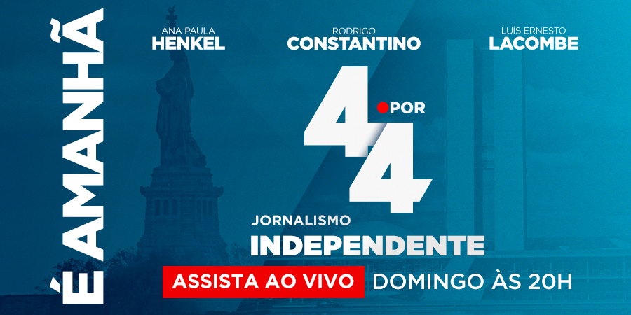 É amanhã! Às 20h no YouTube, mais uma edição do Programa 4 por 4.
Com a participação especial do jornalista Paulo Figueiredo.

🔔 Ative o lembrete da transmissão: youtube.com/live/gICodY-P7…
Compartilhe o link!
#programa4por4
#jornalismoindependente