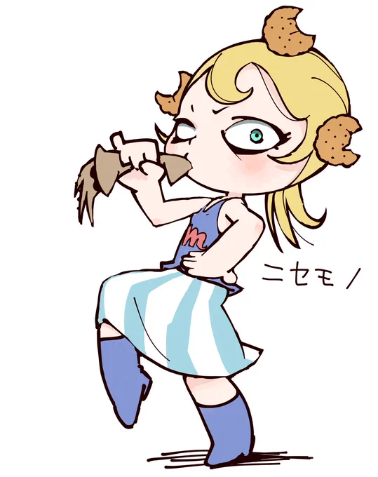 ミレーちゃんにニセモノが存在するらしいので注意喚起のために描いた。