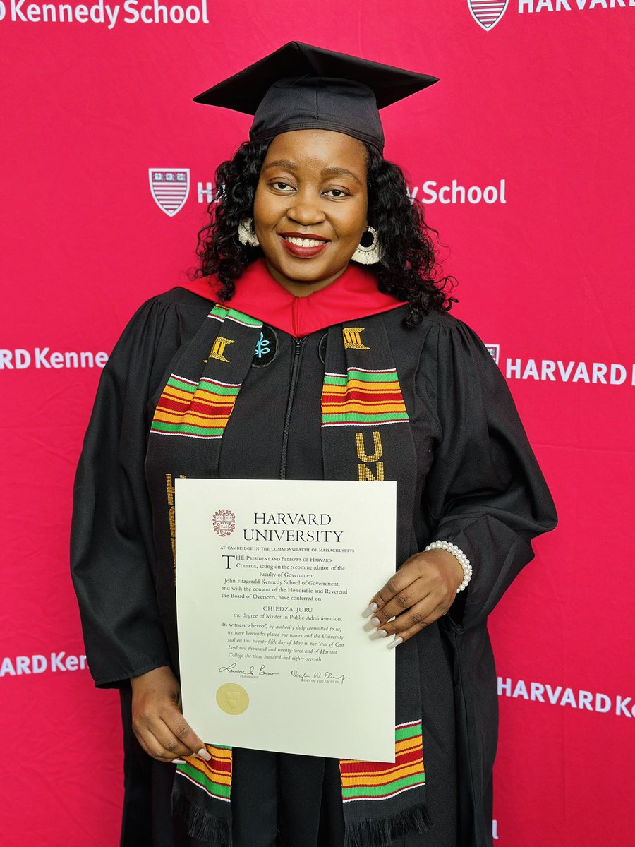 This week l graduated from the @Harvard @Kennedy_School with a Master in Public Administration and an award for academic distinction.  I am grateful to the Lord, my family, friends, professors, @HigherLifeFDN and @Harvard. Thank you Lord. #HKSGrad