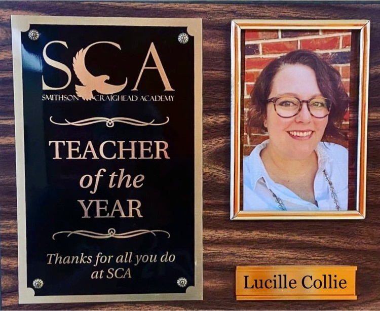 SCAProjReflect's tweet photo. SCA celebrates two amazing people, Teacher of the Year, Mrs. Lucille Collie, &amp; Employee of the Year, Ms. Margaret Matlock. We appreciate you! We love you! We believe in you! And there's absolutely nothing you can do about it! Thanks for all you do! https://t.co/7sTjtRJL8J