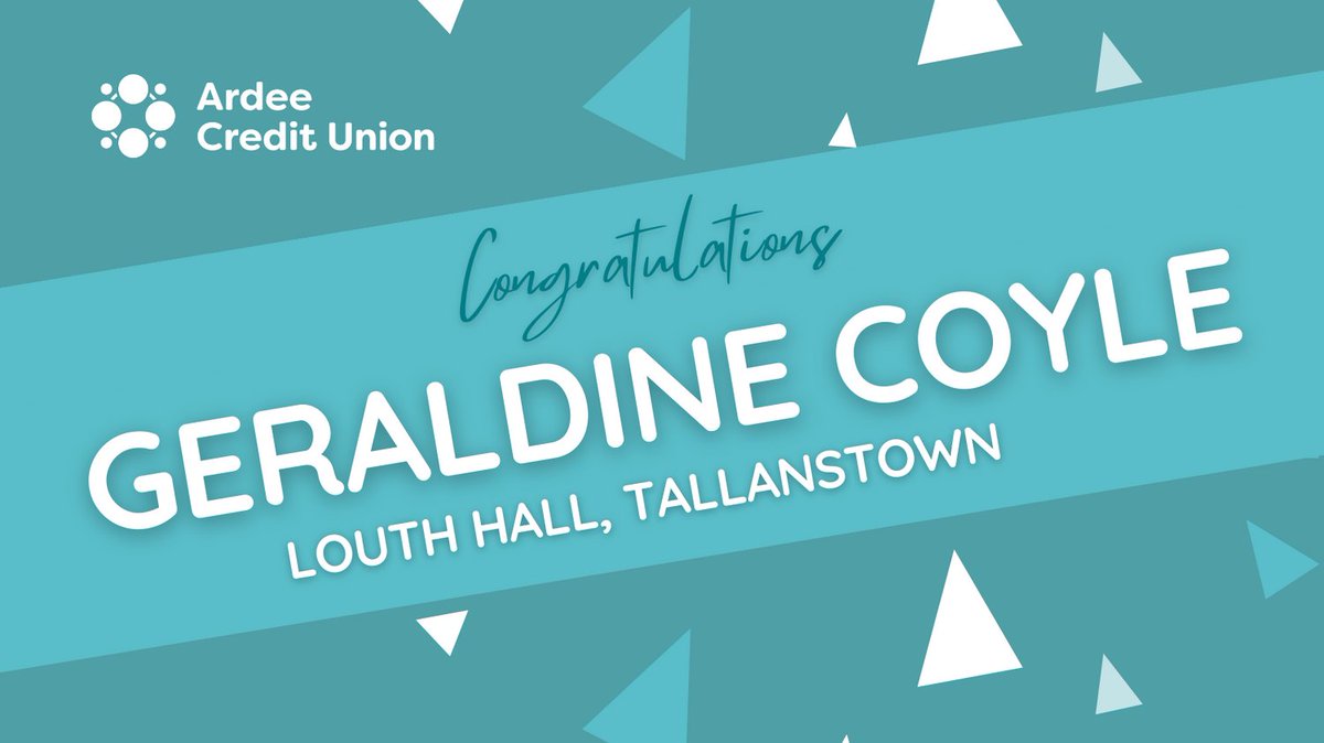 🚨 This Months lucky Winner of €18,500 n Cash is Geraldine Coyle, Louth Hall, Tallanstown 🚨
#PrizeDraw #ACUMembers #acucashdraw #Ardee #ardeetown #Collon #LouthVillage #Darver #Dromiskin #Tallanstown