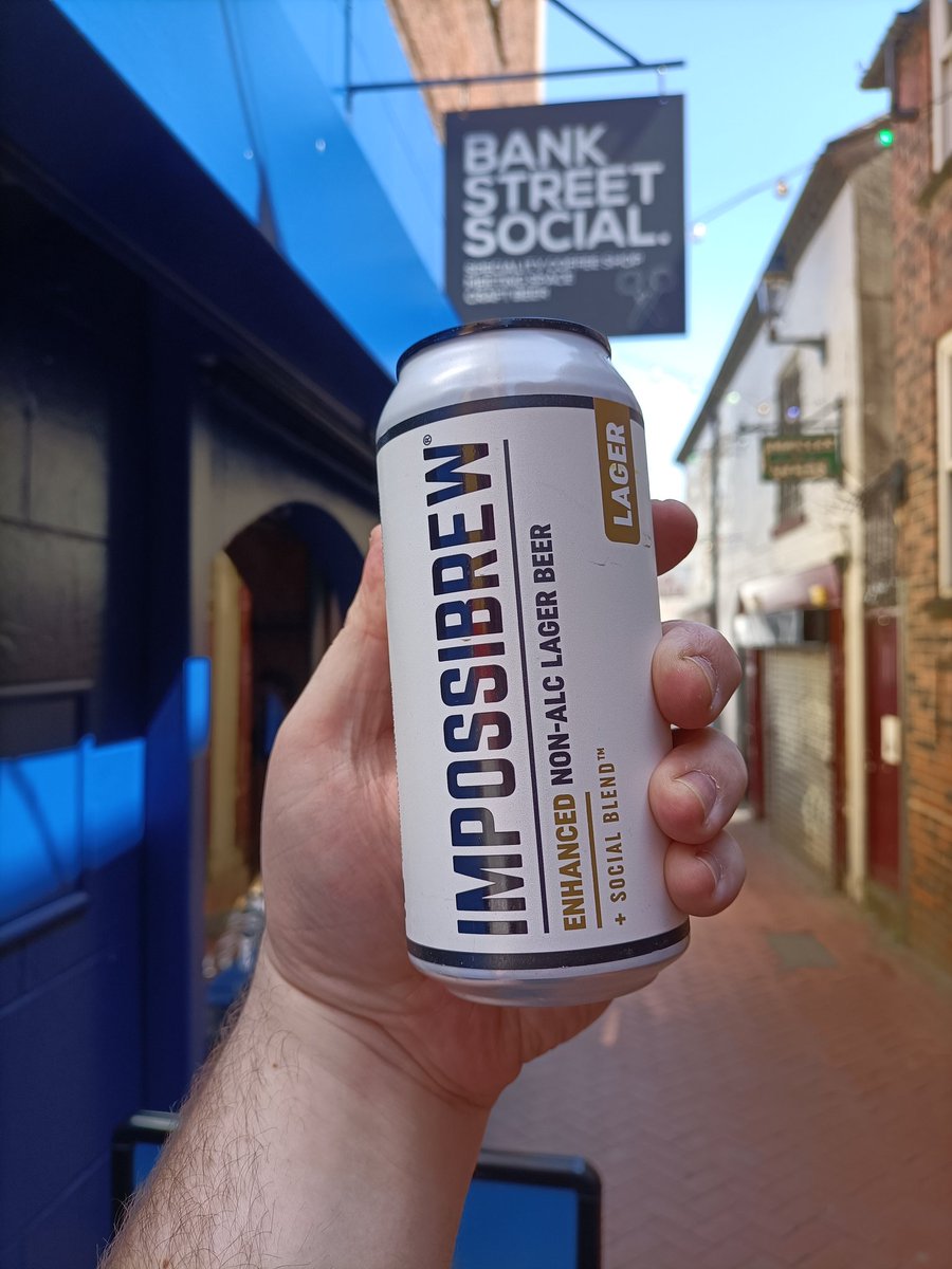 Bank St Social (@bankstsocial) on Twitter photo Have you gotten your hands on this Non Alcohol Lager yet?
absolute banger from <a href="/impossibrewco/">IMPOSSIBREW®</a> Have you gotten your hands on this Non Alcohol Lager yet?
absolute banger from <a href="/impossibrewco/">IMPOSSIBREW®</a>