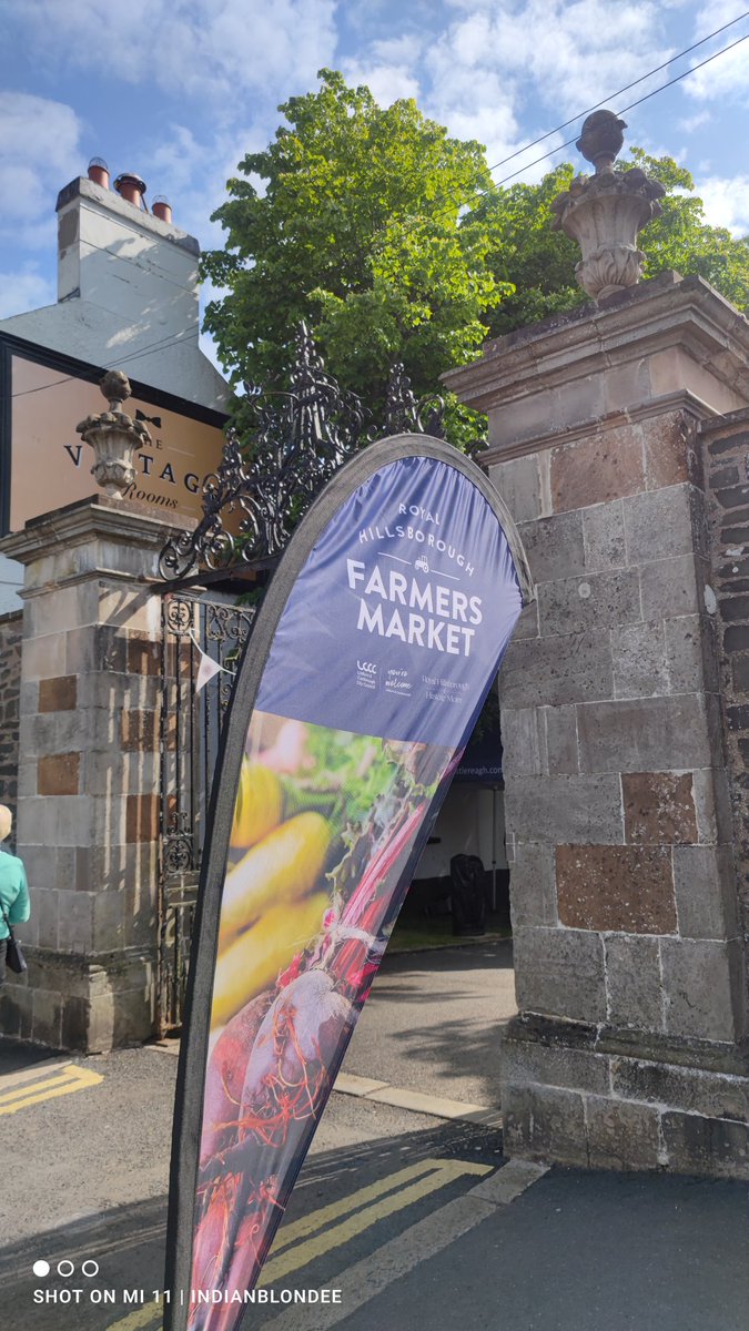 A beautiful morning @VisitLisburn Coronation Celebration Farmers Market #royalhillsboroughfarmersmarket @makemoreimpact @babblemarketing @babblemarkets