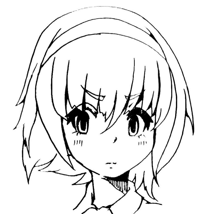 「見た目今までと変わらんけど アナログ線画を取り込んで二値化いつもの塗りやってます」|黒猫童子のイラスト