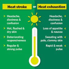 Make sure to keep cool, hydrated 💦 and have tons of suncream 🧴 Watch out ⚠️ for signs of heat stroke and exhaustion. v