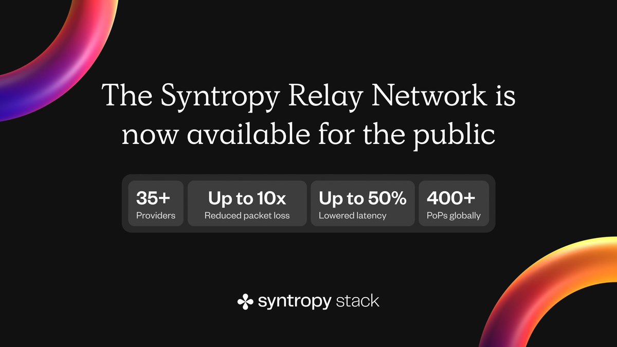 HambaMawandu's tweet image. 3/4 
Clients that connect to the Syntropy Network pay the relay nodes for their data to be routed within the Syntropy Relay Network.

#Syntropy #SyntropyStack #SyntropyRelayNetwork