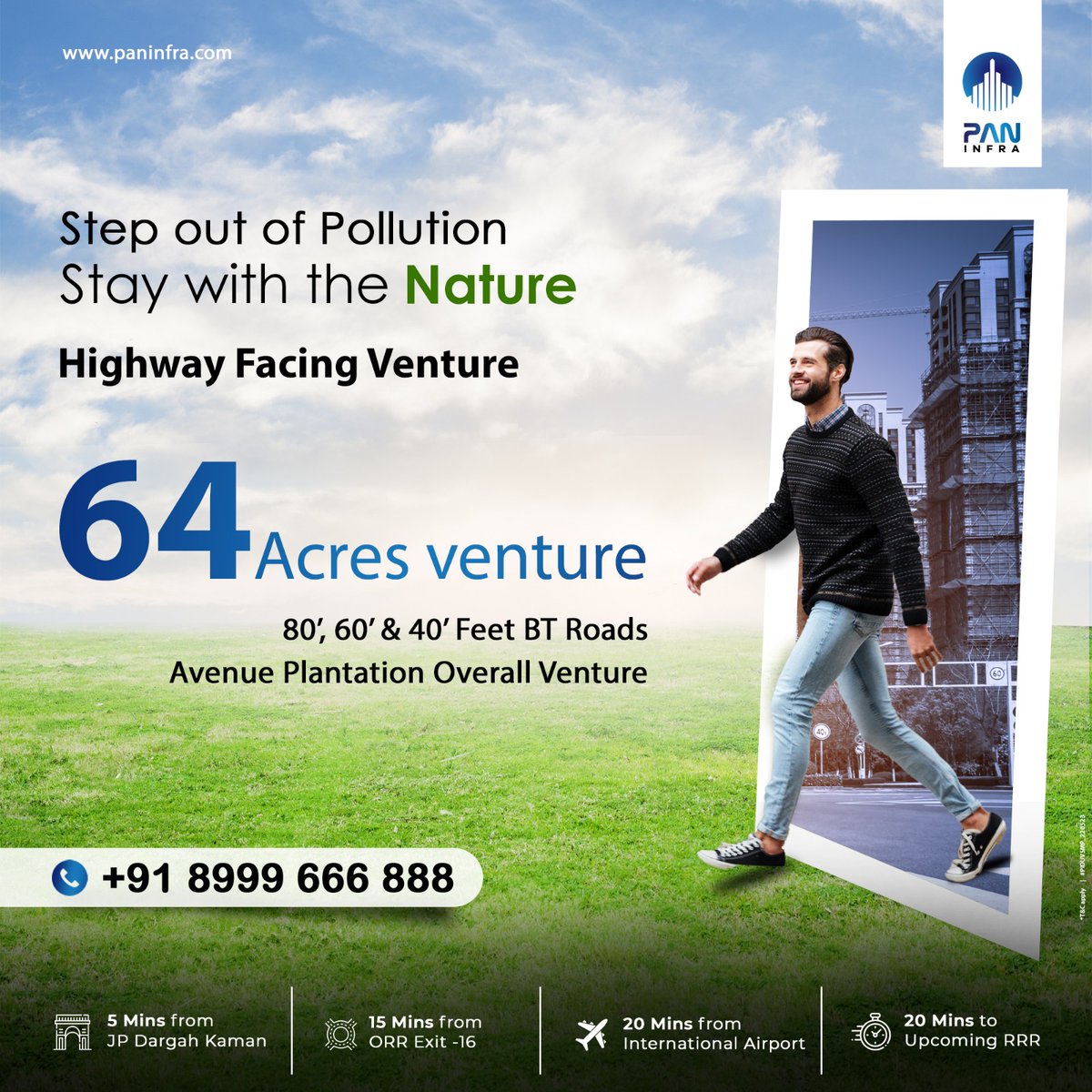 Situated along the coveted Bangalore Highway, our Gated Community plots in Kothur enjoy excellent connectivity to both Bangalore and Hyderabad. 

Book an Appointment @ 8999666888
#OpenPlots #ResidentialPlots #VillaPlots #PlotsinKothur #PANINFRA