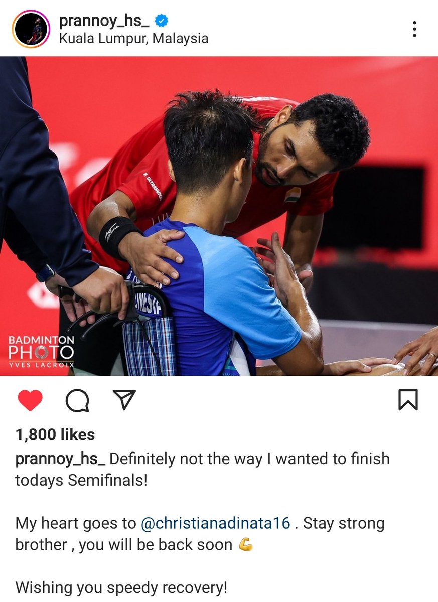 badminton is all about respect🤗