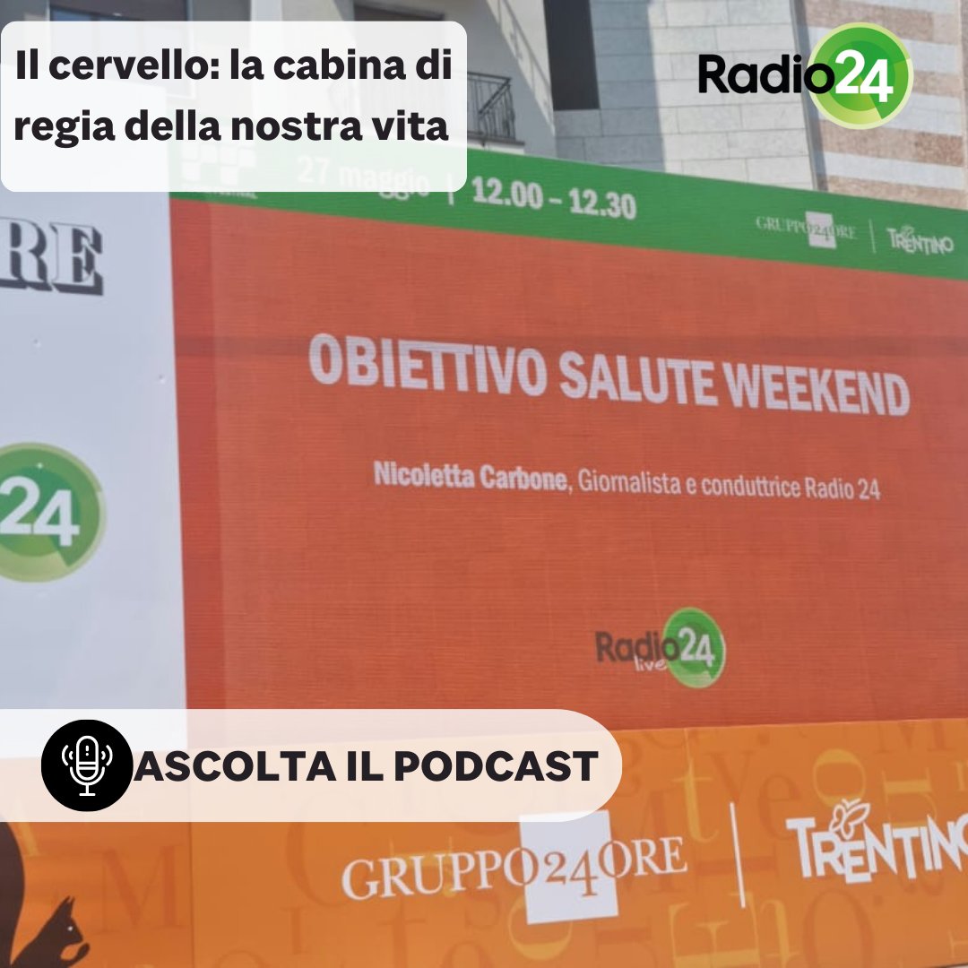 All'<a href="/economicsfest/">Festival Economia Trento</a> il sabato con #obiettivosaluteweekend - Il cervello: la cabina di regia della nostra vita <a href="/UniTrento/">Università di Trento</a> radio24.ilsole24ore.com/programmi/obie… <a href="/Radio24_news/">Radio 24</a>