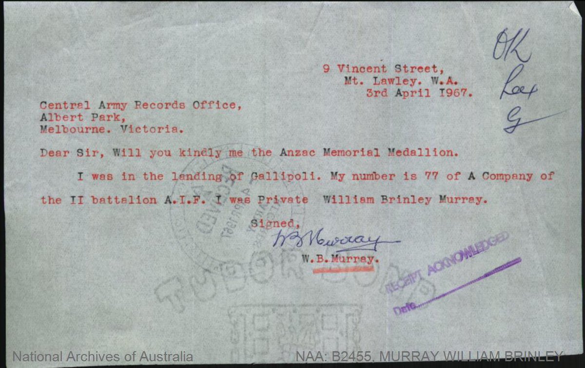 scotty_thomo's tweet photo. After surviving the baptism that was the Gallipoli landings, his injury no doubt saved him from, if not being #KIA, the horrors of the battles the 11th Battalion took part in during #WW1
3/3
Source: Western Australian Military Digital Library #WAMDL 
#MilitaryHistory #Anzacs🇦🇺 https://t.co/FvD4iQQHwC