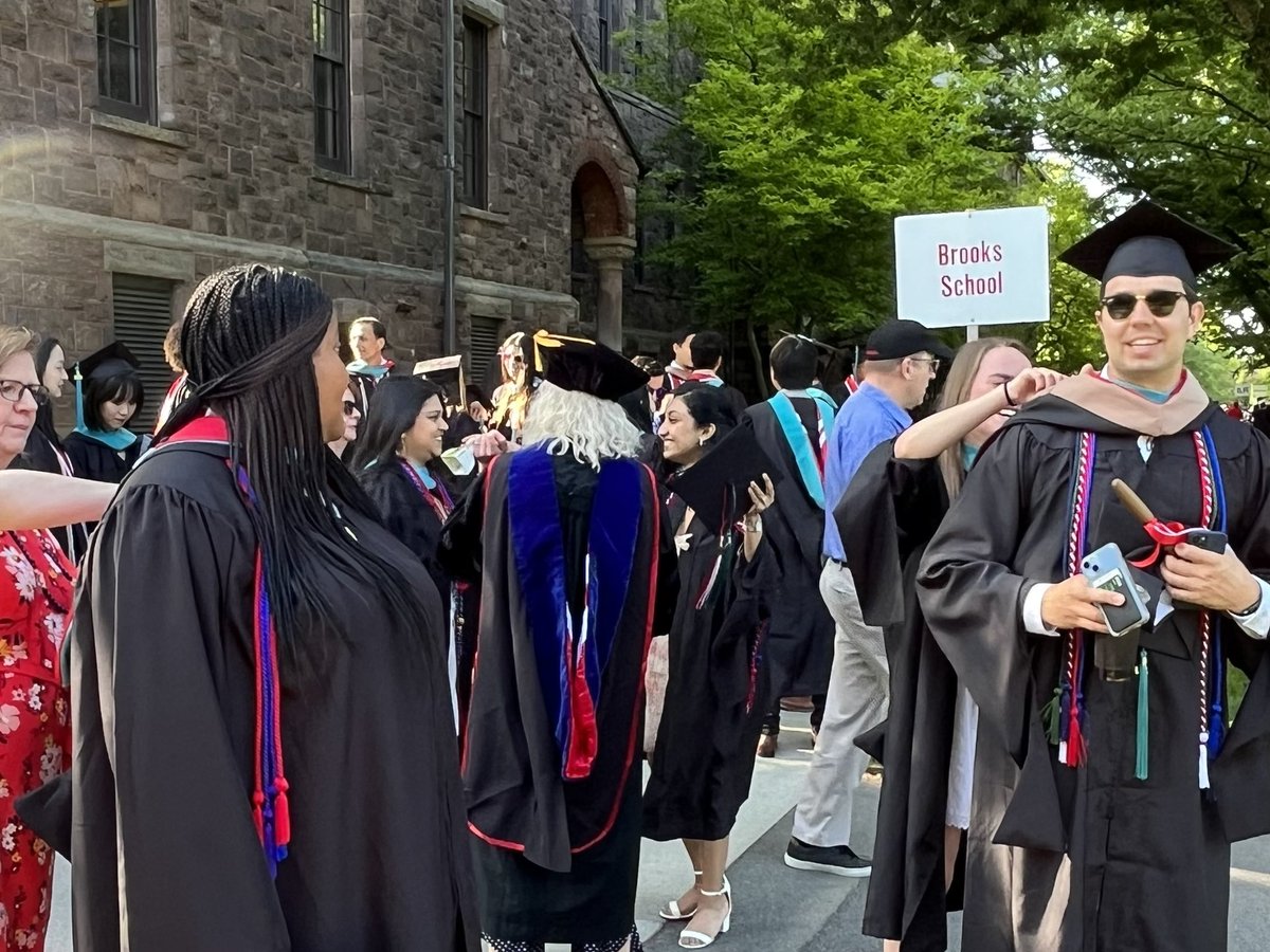 Rise and shine Brooks School graduates in #Cornell2023 - we're gathering for the procession by Sibley Hall