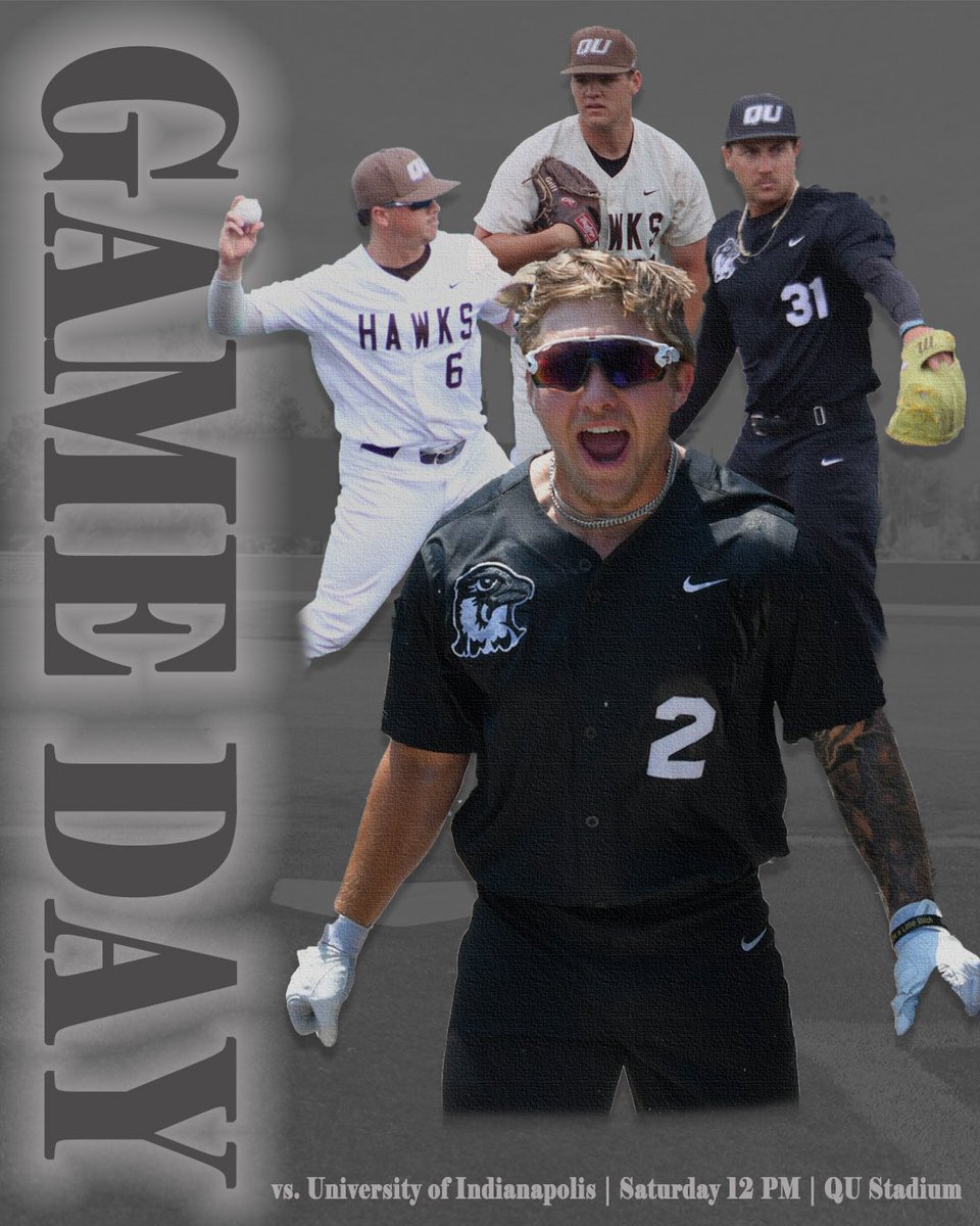 QUHawks's tweet photo. Day ✌️ of Super Regionals loading📶

🕔 12 PM
📍 QU Stadium
🆚 UIndy
📺 https://t.co/H24TfkFjgA
📊 https://t.co/VQhYVWqWu7
#GoHawks #HawkYeah https://t.co/VYavx0vHrg
