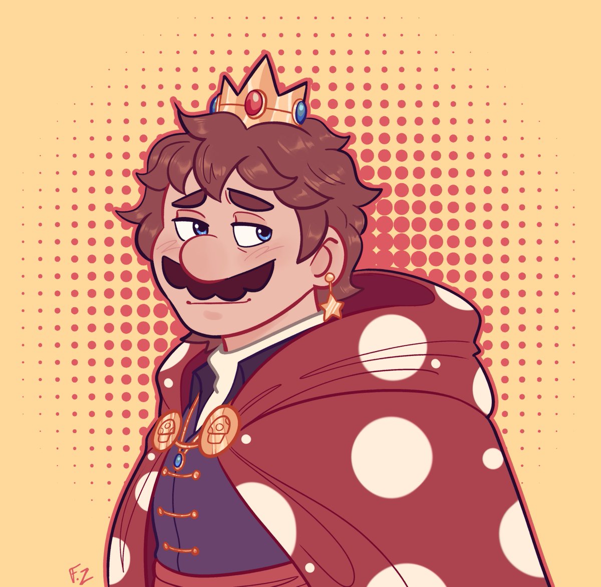 comm for @/drawingdreamboats on tumblr!
----
go check out their mario roleswap au!!