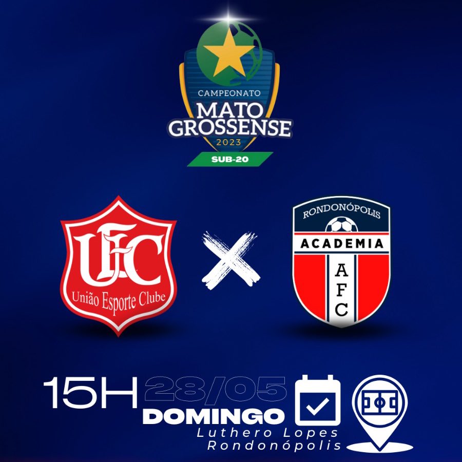 academiafc_ofc's tweet photo. Academia e UNIÃO se enfrentam neste domingo (28), às 15h00, no Luthero Lopes, e Rondonópolis pelo SUB20 2023. 

Não esqueça de inscrever-se e  acompanhar outras novidades na AFC TV (Canal Oficial da Academia FC no YouTube). 

#futebol #soccer #rondonopolis #mt #brasil #academiafc https://t.co/dO9nsVI4hc