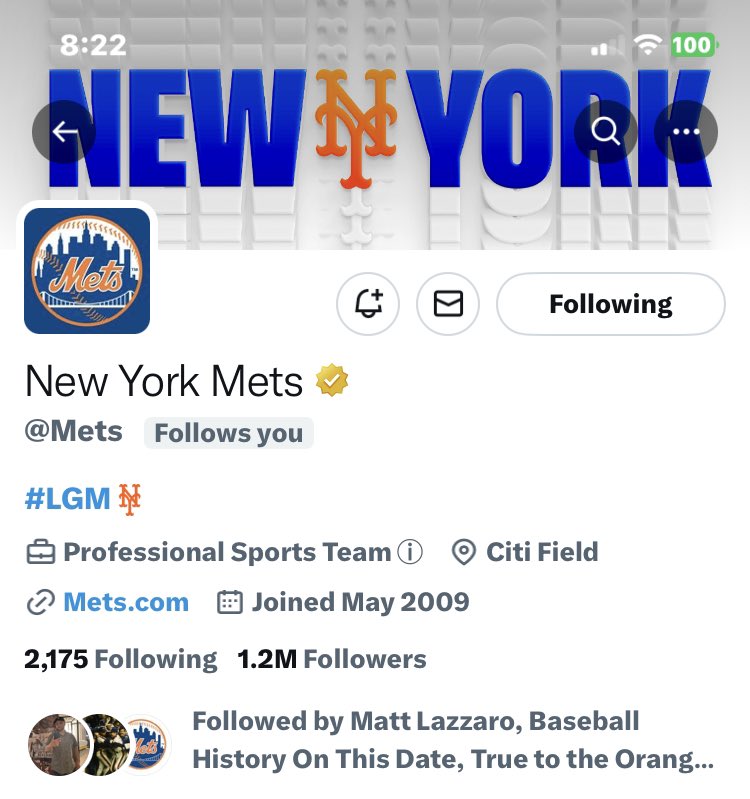 @JustRonnieNow @Mets Yay, me too!   Thanks @Mets 🧡💙⚾️ #LGM