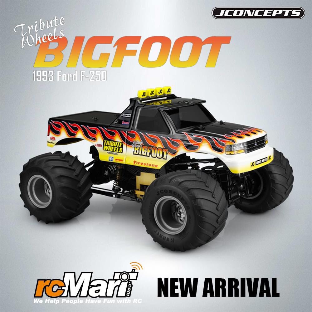 rcmart's tweet image. JConcepts 1/10 1993 Ford F-250 Monster Truck Tribute Wheels BIGFOOT Clear Body Set w/ Racerback &amp;amp; Visor For Losi LMT Axial SMT10 0404TW new arrival! 

&amp;gt;&amp;gt; rcmart.com/00125119 &amp;lt;&amp;lt;

#rcMart 
#jconcepts