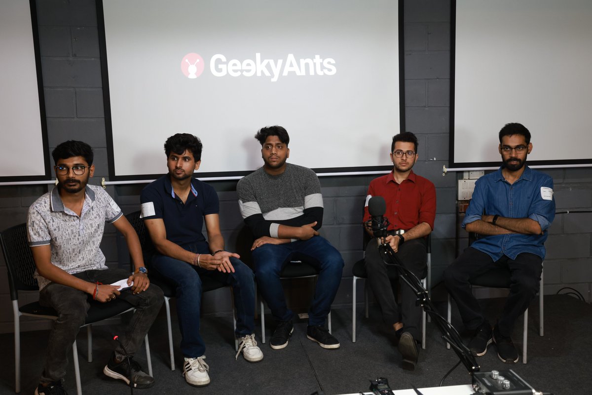 geekyants's tweet photo. Done with the tech talks, now, it's time for the panel discussion!  

Join us here - https://t.co/v87Q0zr2UG

#ReactNextJsMeetup #GeekyAnts #GeekyAntsMeetup #NextJs #React #Meetup #WebDevelopment #AppDevelopment #SoftwareDevelopment #Frontend #FrontendDevelopment #FrontendDev https://t.co/2enkebRUCJ