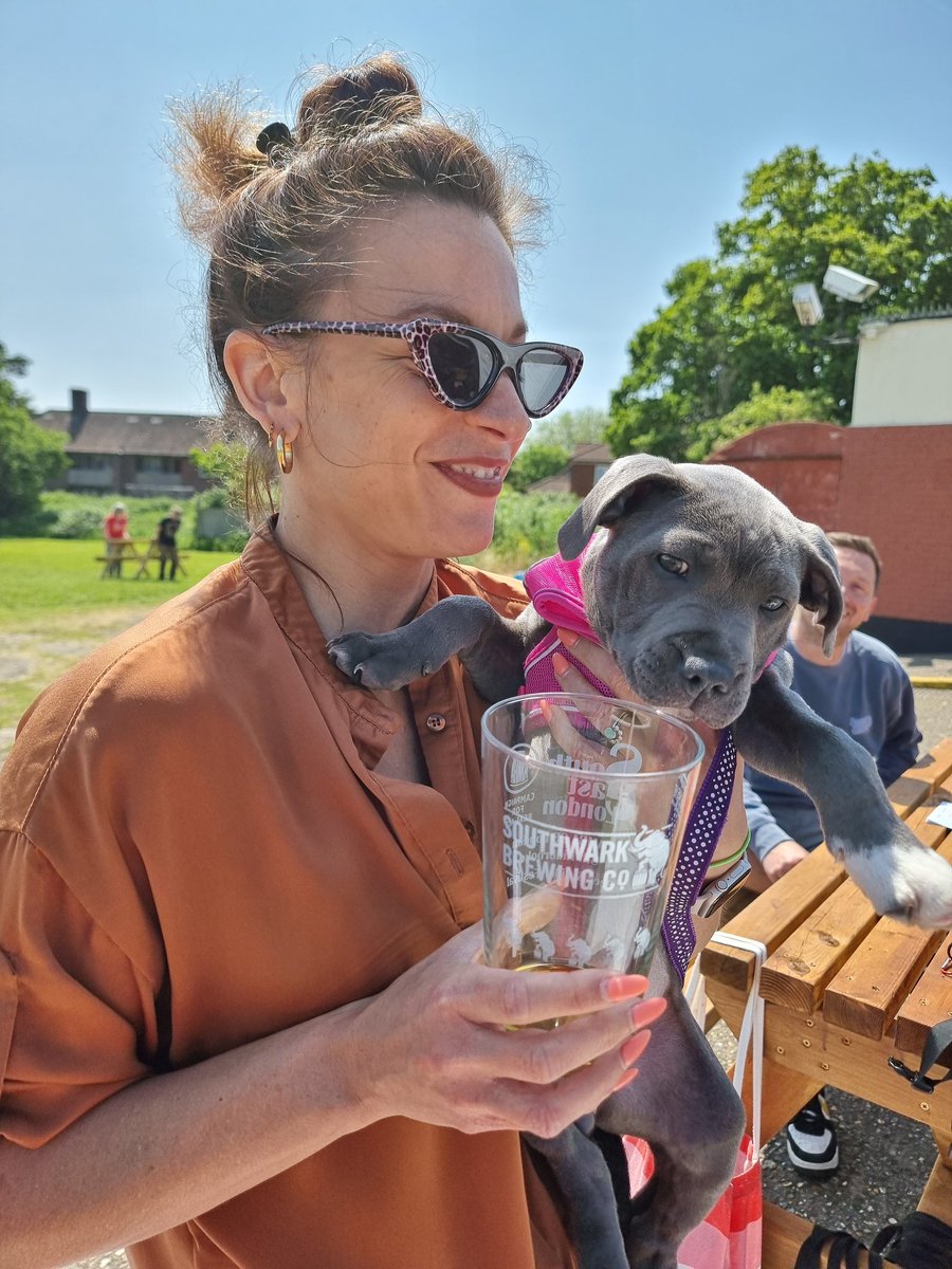 SELCAMRAfest's tweet photo. Well-behaved dogs on leads are welcome - @lisariemers made a furry friend #KBCFest https://t.co/jkWmw5WxyM