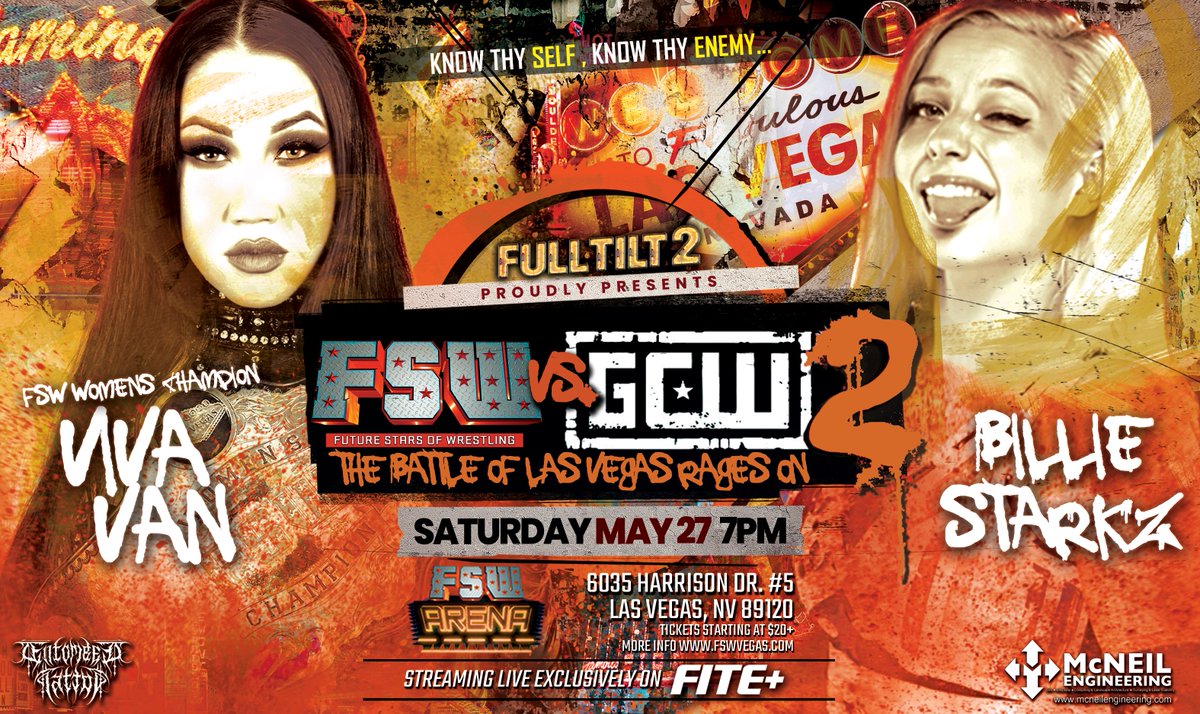 🤩The @FSWVegas fun is far from over with 4 more shows over two days.

TODAY-
#PoderCinco
#FSWvsGCW2
TOMORROW-
#NaturalBornKillers4
#GoforBroke

Watch it all LIVE & EXCLUSIVELY on #FITEPlus (Just $7.99/mo)💯

➡️ bit.ly/FSWFITEplus