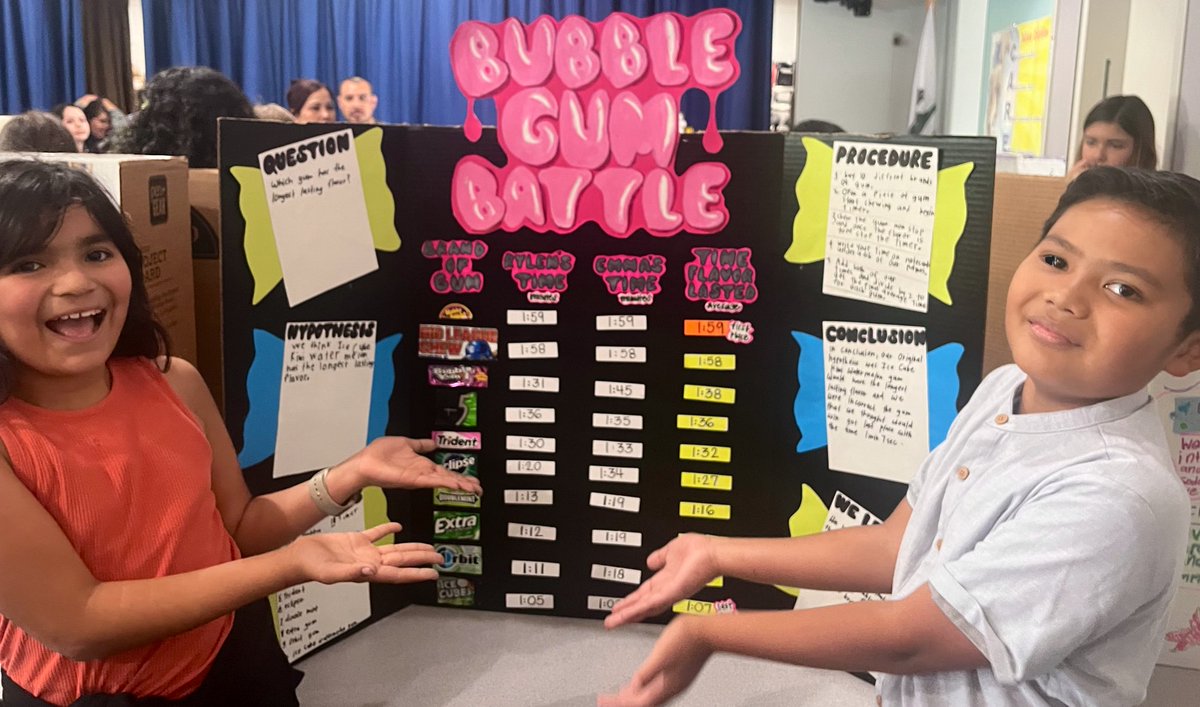 principaldulles's tweet photo. Dulles Dolphins apply 21st century skills at our science fair! #nlmusd #dulleselementary #sciencefair https://t.co/e9gjgdTMSK
