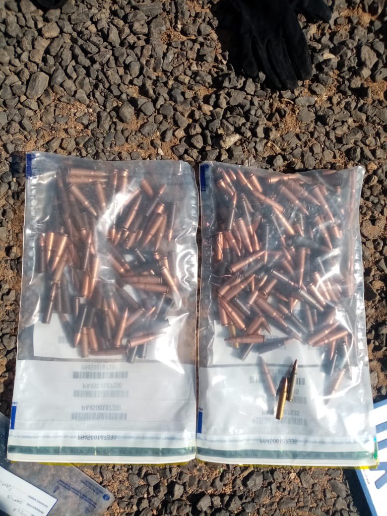 Middelburg flying squad were on patrol on the N12  direction Johannesburg:
They spotted a suspicious grey  BMW with two occupants. The car was hijacked. 

Police found two AK47s on the back seat. Nine  magazines full of AK47 ammunition also seized. The suspects were allegedly…