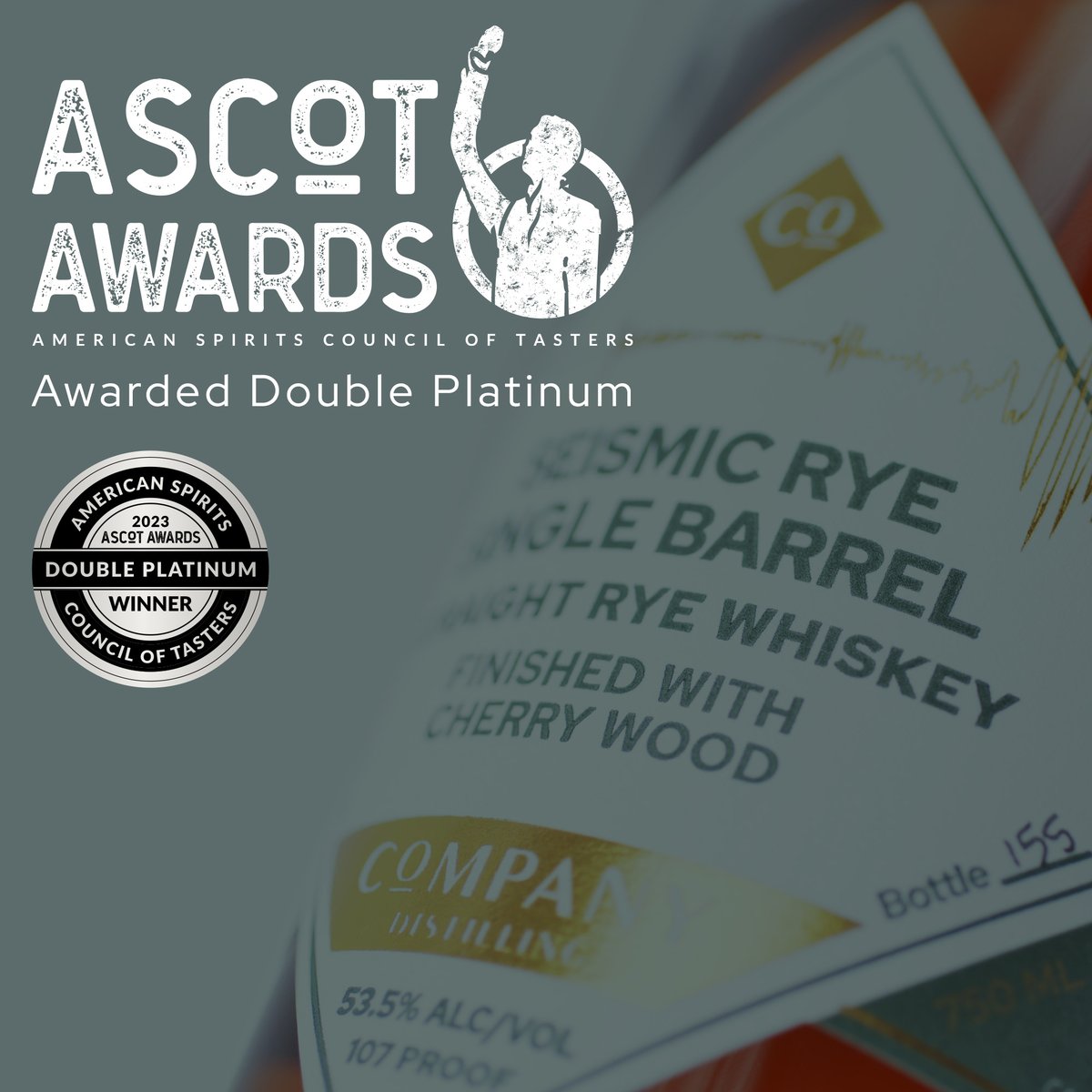 Our Cask Strength Bourbon and Seismic Rye Single Barrel recently won Double Platinum accolades from the 2023 <a href="/AscotAwards/">Ascot Awards</a> 👏🥃👏

You can get both of these award-winning products at our tasting rooms in Townsend and Thompson's Station, TN.
🔗 Learn more » bit.ly/42aWJAX